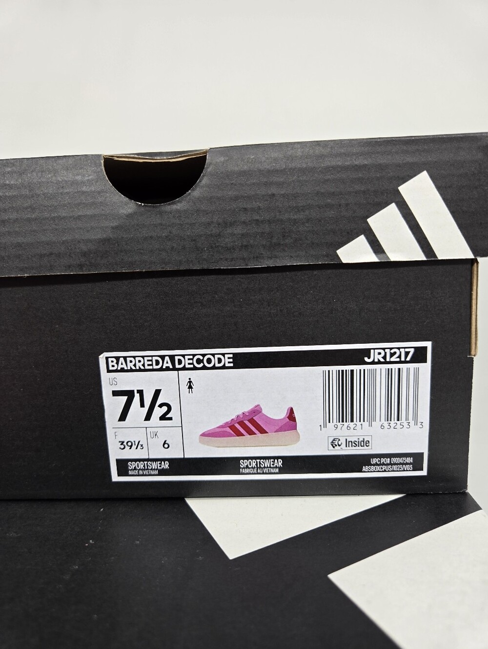 adidas Women's Barreda Decode JR1217 Bliss Pink Pure Ruby Shoes Size 7.5 - Picture 8 of 8